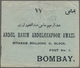 Br Kuwait: 1931. Envelope (light Bend) Addressed To Lndia Bearing SG 20, 3a Blue Tied By Kuwait Double - Kuwait