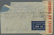 Br Kuwait: 1941, India 3pi. Slate And Kuwait 2a. Vermilion On Reverse Of Airmail Cover Oblit. By C.d.s. - Koeweit