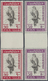 ** Kuwait: 1965. Complete FALCON Set (8 Values) In Vertical Gutter Pairs. Mint, NH. (Mi #285/92) - Koeweit