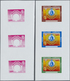 ** Kuwait: 1984, Science Club. Collective Progressive Die Proofs (10 Phases) In 10 Strips Of 3. Mint, N - Kuwait