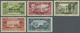 ** Libanon: 1926, War Refugee Relief, Group Of Five Values With Inverted Overprint, Unmounted Mint. Mau - Lebanon