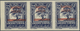 ** Libanon: 1927, "Republique Libanaise" Overprints, 0.10pi. Blue, IMPERFORATE Left Marginal Horiz. Str - Lebanon