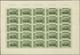 ** Libanon: 1928, "Republique Libanaise" Overprints, 0.50pi. Yellow-green, Pane Of 25 Stamps With Inver - Libanon