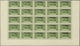 ** Libanon: 1928, "Republique Libanaise" Overprints, 0.50pi. Yellow-green, (folded) Pane Of 25 Stamps W - Lebanon