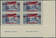 ** Libanon: 1929, Airmails, 15pi. On 25pi. Ultramarine, Type II "small 15", Marginal Block Of Four, Unm - Libanon