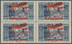 ** Libanon: 1929, Airmails, 25pi. Ultramarine, Block Of Four, Unmounted Mint. Maury PA37, 1.540,- €. - Lebanon