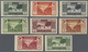 (*) Libanon: 1936, Tourism (designs "Skiing" And "Coastline"), 0.50pi. To 25pi., Complete Set Of Eight V - Libanon