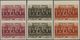 ** Libanon: 1936, Franco-Lebanese Treaty, Not Issued, Complete Set Of Five Values As IMPERFORATE Top Ma - Libanon