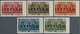 */** Libanon: 1936, Franco-Lebanese Treaty, Not Issued, Complete Set Of Five Values IMPERFORATE With Righ - Lebanon