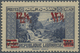 ** Libanon: 1939, 12½pi. On7.50pi. Ultramarine With DOUBLE Overprint, Unmounted Mint, Signed Calves. Ma - Libanon