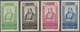 * Libanon: 1942, One Year Of Independence Set Of Four IMPERFORATE, Mint Lightly Hinged, Fine And Scarc - Lebanon