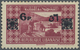 ** Libanon: 1943, 6pi. On 7.50pi. Carmine With BLACK Overprint Instead Of "Green", Unmounted Mint, Sign - Lebanon