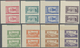 ** Libanon: 1943, 2nd Anniversary Of Independence, 25pi. To 500pi., Complete Set Of Ten Values As Imper - Lebanon