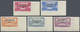 * Libanon: 1943, Medical Congress, 10pi. To 100pi., Complete Set Of Five Values, Imperforate From The - Lebanon