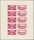 (*) Libanon: 1943, Medical Congress, Combined Proof Sheet In Red On Bristol, Showing Five Se-tenant Pair - Lebanon