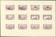 ** Libanon: 1945, Definitives, Airmails And Postage Dues, Combined Proof Sheet In Purple On Gummed Pape - Lebanon
