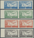 * Libanon: 1946, Arab Postal Conference Complete Set Of Four In IMPERFORATE Horizontal Pairs From Left - Lebanon