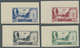 ** Libanon: 1947, Airmails Withdrawal Of Foreign Forces, Complete Set Of Four IMPERFORATE Marginal Copi - Lebanon