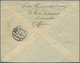 Br Macau: 1911, 2 Avos On 4 Avos Rose/black, Diagonally Bisected Stamp, Single Franking On Cover (fault - Andere & Zonder Classificatie