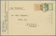 GA Mandschuko (Manchuko): 1937, Stationery Card 2 F. Uprated China-mail 8 F. Tied "HARBIN 26.2.(39)" Vi - 1932-45 Mandchourie (Mandchoukouo)