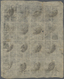 O Nepal: 1899/1917, ½a Black Siva’s Bow And Khukris, Scott #10, Two Complete Sheets Used With Telegrap - Nepal