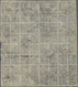 (*) Nepal: 1920/28, Telegraphic Period 1a Deep Blue Complete Sheet Of 64 Of Setting 27, Used With Birgan - Nepal