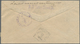 GA Niederländisch-Indien: 1896, Stationery Envelope 15 C Occre Uprated 2½ C, 5 C And 12½ C Sent Registe - Nederlands-Indië