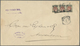 Br Niederländisch-Indien: 1903, Business Letter Franked With 50 Cent. Wilhelmina In Strip Of Three, Lef - Nederlands-Indië