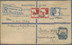 GA Palästina: 1929, 13 M. Stat. Envelope (156 X 95) With Additional Franking Sent Registered From JERUS - Palestina