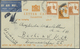 GA Palästina: 1935/47, Stationery Letter Cards 8 C. (3, Two With Uprates Used Foreign  Inc. Air Mail) A - Palestine