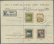 Br/GA Palästina: 1943/47, Three Covers Used Registered From Hadera With Stationery Cut-outs, Also IRC Repl - Palestine