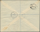 Br/GA Palästina: 1943/47, Three Covers Used Registered From Hadera With Stationery Cut-outs, Also IRC Repl - Palestina