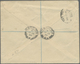 Delcampe - Br/GA Palästina: 1943/47, Three Covers Used Registered From Hadera With Stationery Cut-outs, Also IRC Repl - Palestina