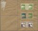 Delcampe - Br/GA Palästina: 1943/47, Three Covers Used Registered From Hadera With Stationery Cut-outs, Also IRC Repl - Palestina