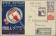 Delcampe - GA Palästina: 1945, Tel Aviv Philatellic Exhibiton Stationery Cards Used (6): Air Mail Registered To Lo - Palestina