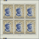 Delcampe - ** Ras Al Khaima: 1965/1966, J.F.Kennedy, Both Issues (without/with Overprint), Each As Mini Sheets Of - Ras Al-Khaima