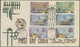 Ras Al Khaima: 1966, ITU, Perf./imperf. Set And The Souvenir Sheet, Each On Illustrated F.d.c. (few - Ra's Al-Chaima