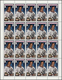 ** Ras Al Khaima: 1972, Apollo 16, Perforated Issue, Complete Set Of Six Values As Sheets Of 20 Stamps, - Ras Al-Khaima