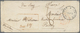 Br Aden: 1849 Small Stampless Cover From Aden To France Via Suez Bearing Red Rect. Framed "ADEN/Paid (8 - Yemen