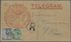 Br Aden: 1893, Registered Telegram Envelope From "Eastern Telegraph Company" At ADEN To The Govenor Of - Yemen
