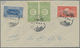 Br Saudi-Arabien - Hedschas: 1917, Pair 1/4 Pia. Green, 1/2 Pia. Red And 1 Pia. Blue Roulette 20 Togeth - Arabia Saudita