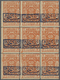 ** Saudi-Arabien - Hedschas - Portomarken: 1922, Postage Due 2 Pia. Orange Overprinted "Mustahak" Sheet - Saoedi-Arabië