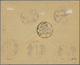 Br Saudi-Arabien - Nedschd: 1925, 3 Pia. Brown And 5 Pia. Red, Both Blue Nejd Overprinted On Cover Tied - Saoedi-Arabië