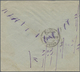 Br Saudi-Arabien - Nedschd: 1925, 1/2 Pia. Red With Blue Nejd Overprint And Second Overprint "Kurush Va - Saoedi-Arabië