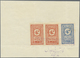 Brfst Saudi-Arabien: 1927, Hejaz Railway Stamp 1 Pia Grey Blue Cancelled On Piece (folded) "ALHUKUMA AL AR - Saudi Arabia