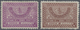 * Saudi-Arabien: 1942, Definitives "Symbols", 100g. Purple And 200g. Brown, Fresh Colours And Normally - Saudi Arabia