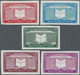 (*) Saudi-Arabien: 1963, University Medina Five Imperf Color Trial Proofs Each 6 Pia. Value, Very Fine A - Arabie Saoudite