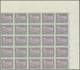 ** Saudi-Arabien: 1968, Boeing 720 B, 2 Pia. Green Violet Two Blocks Of 25 With Margins, Wm.2, Mint Nev - Saoedi-Arabië