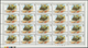 ** Schardscha / Sharjah: 1966, Fishes, 1np. To 10r., Complete Set Of 17 Values As (folded) Sheets Of 20 - Sharjah
