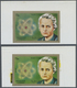 ** Schardscha / Sharjah: 1972, Scientists Marie CURIE 75dh. Two Imperforate PROOFS On Gummed Paper Incl - Sharjah